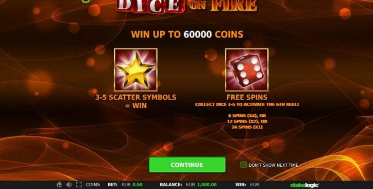 Dice on Fire