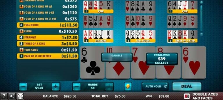 Double Aces & Faces (Red Rake)