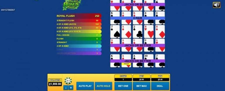 Double Bonus Poker (Habanero)