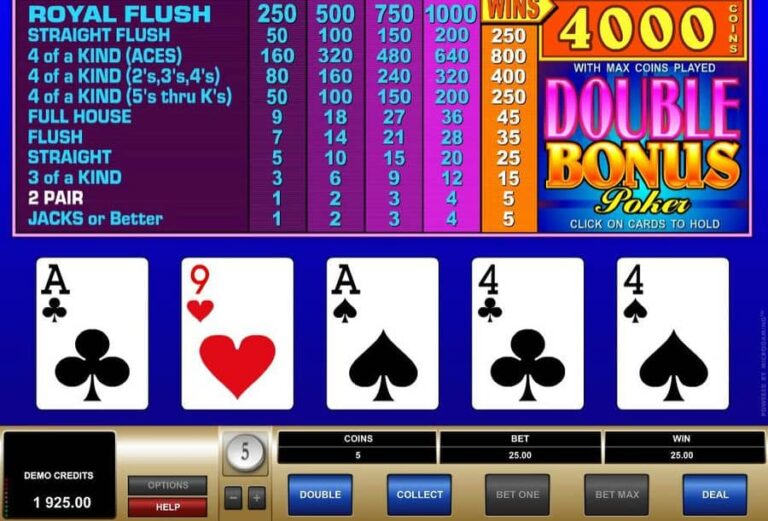 Double Bonus Poker (Microgaming)