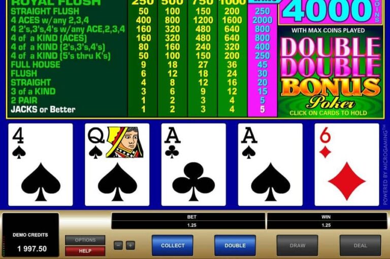 Double Double Bonus Poker (Microgaming)