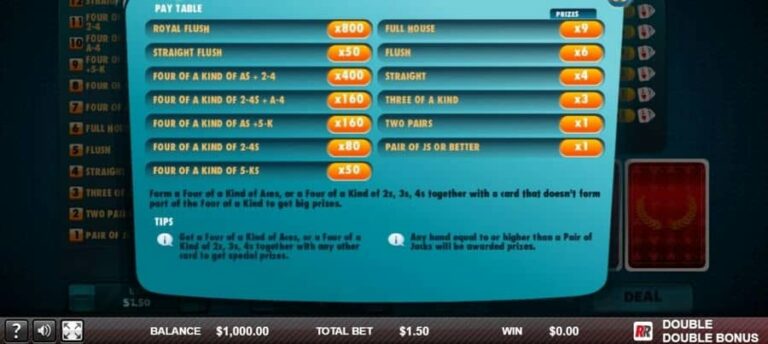 Double Double Bonus (Red Rake)