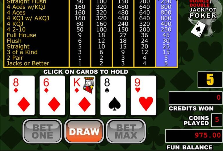Double Double Jackpot Poker