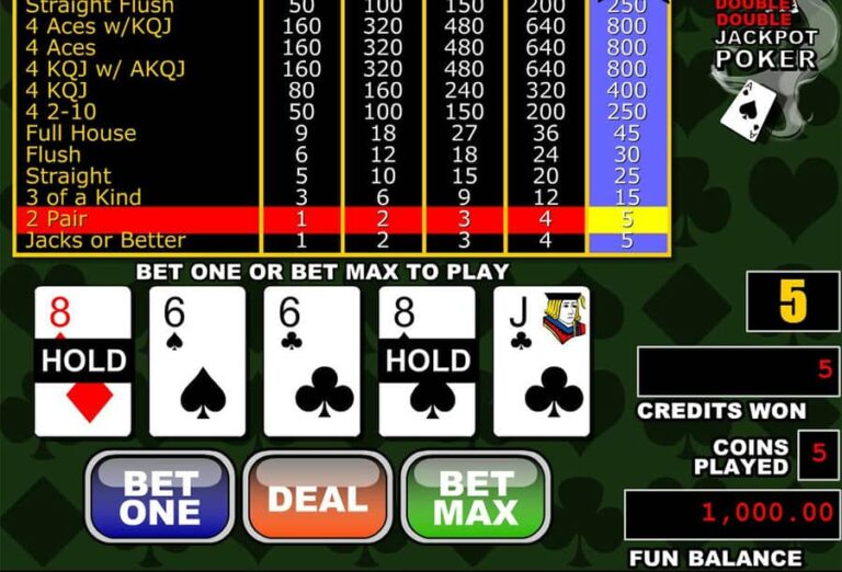 Double Double Jackpot Poker