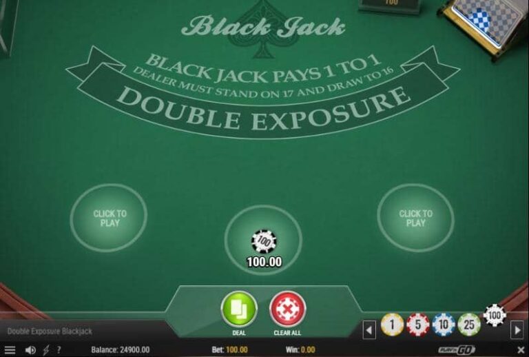 Double Exposure Blackjack MH (Play’n Go)