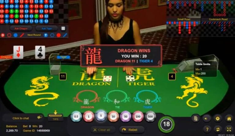 Dragon Tiger Live Casino (Ezugi)