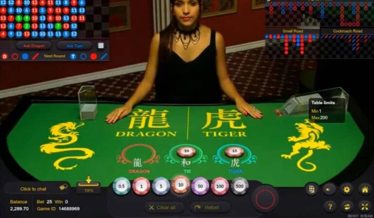 Dragon Tiger Live Casino (Ezugi)