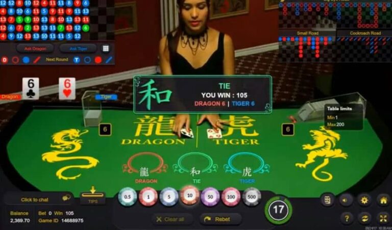 Dragon Tiger Live Casino (Ezugi)