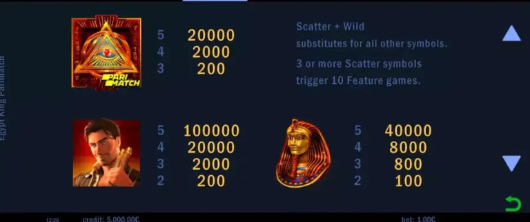 Egypt King Parimatch