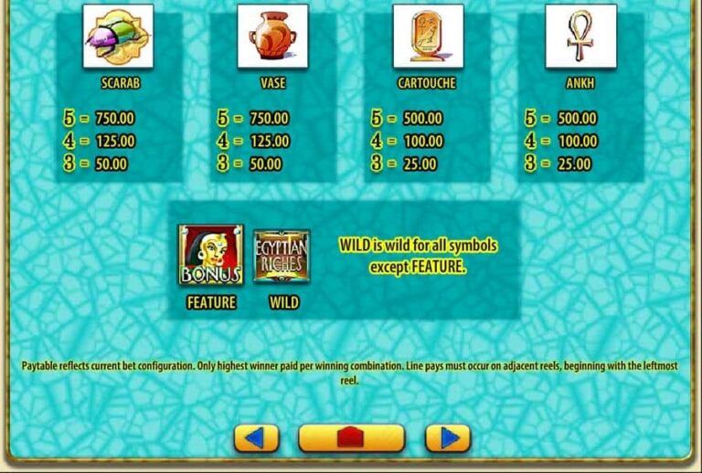 Egyptian Riches (Light and Wonder)