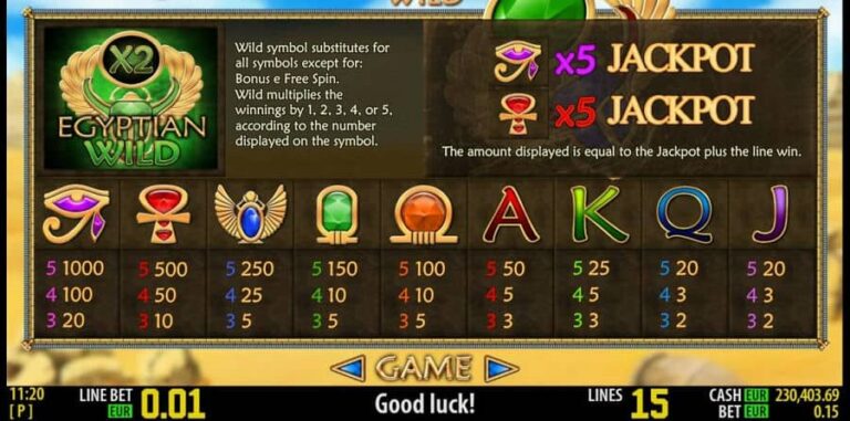 Egyptian Wild HD