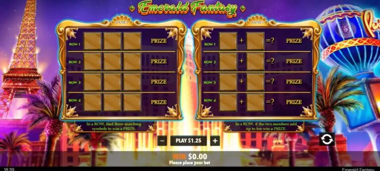 Emerald Fantasy Scratch Card