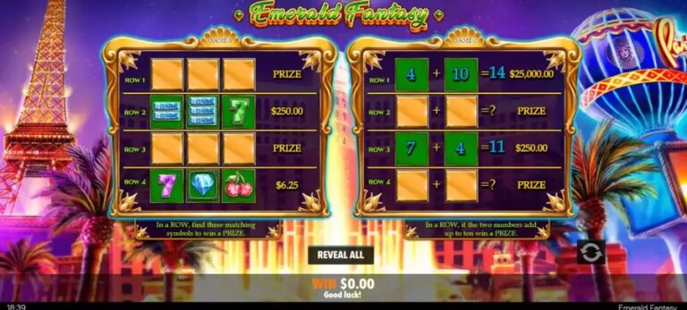 Emerald Fantasy Scratch Card