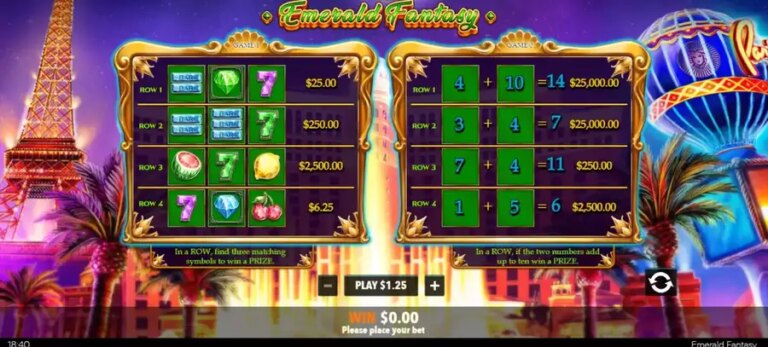 Emerald Fantasy Scratch Card