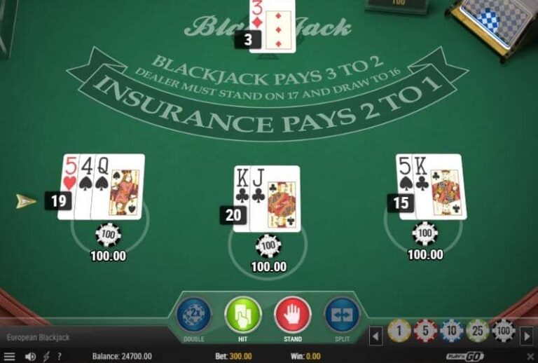 European Blackjack MH (Play’n Go)