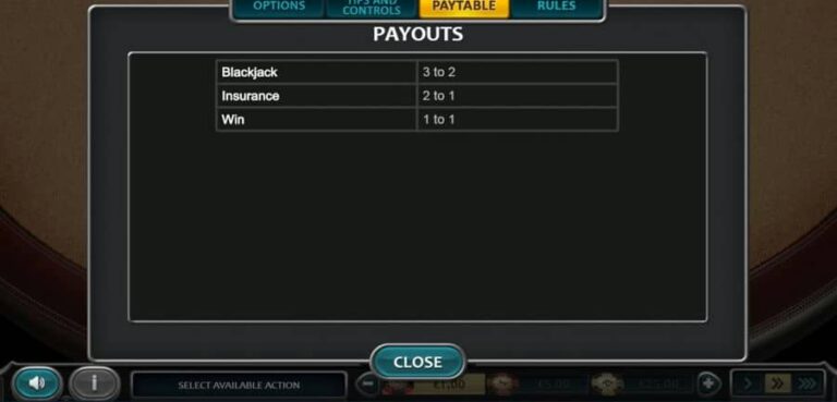 European Blackjack (Nucleus Gaming)