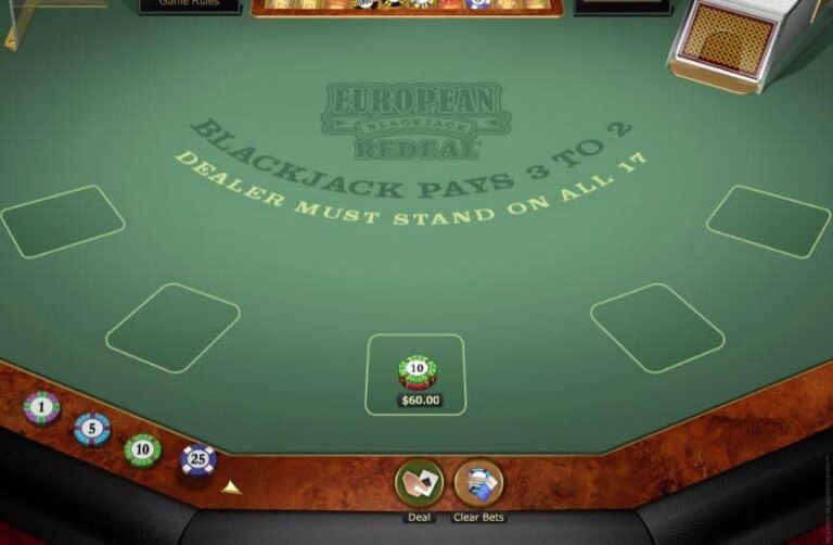European Blackjack Redeal Gold