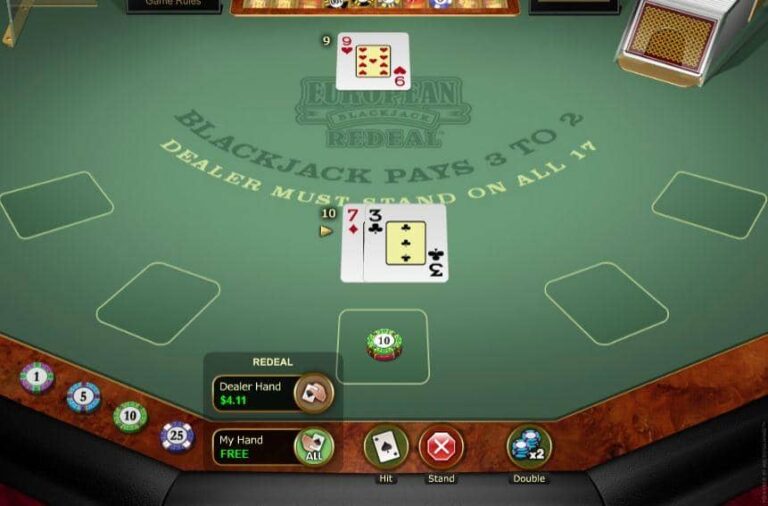 European Blackjack Redeal Gold