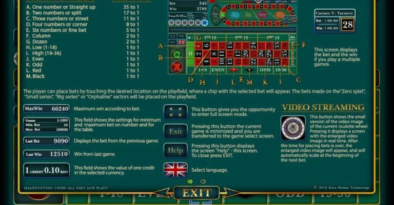 European Roulette (Amusnet Interactive)