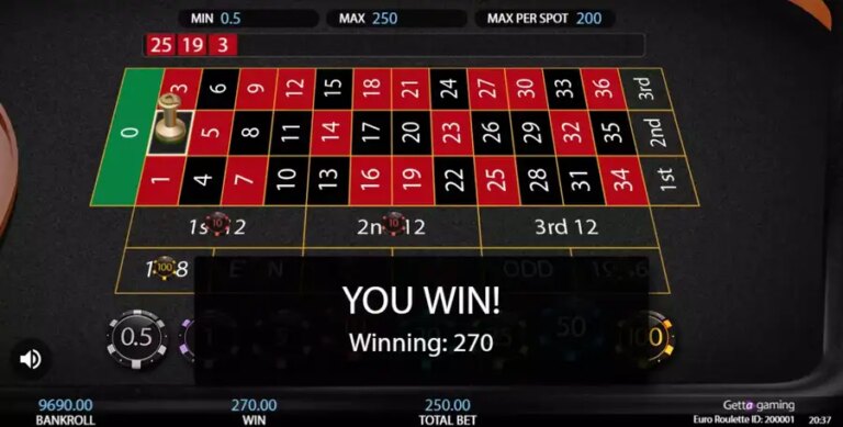 European Roulette (Getta Gaming)