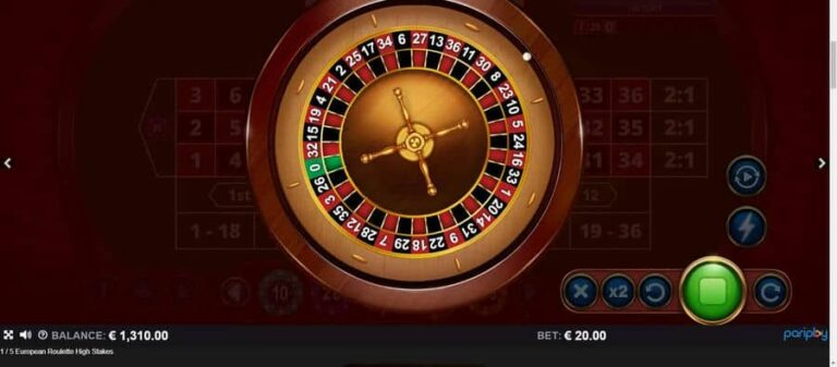 European Roulette High Stakes