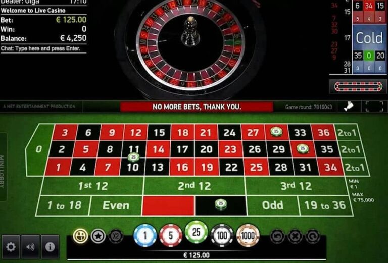 European VIP Roulette Live Casino (NetEnt)