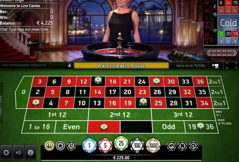 European VIP Roulette Live Casino (NetEnt)
