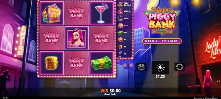 Fabulous Piggy Bank Scratch Card