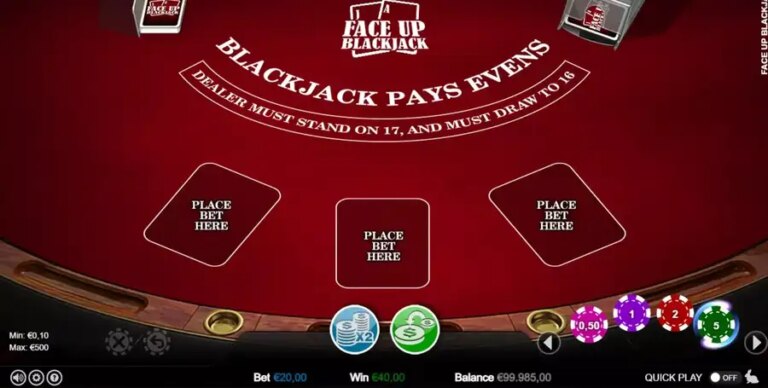 Face-Up Blackjack (Games Inc)