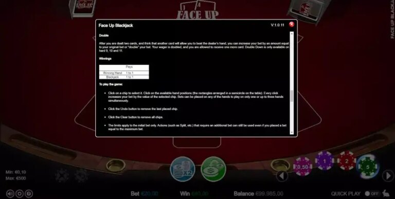 Face-Up Blackjack (Games Inc)