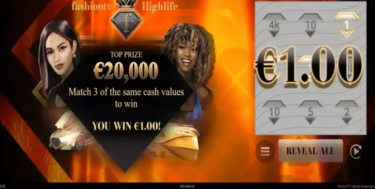 FashionTV Hightlife Scratchcard