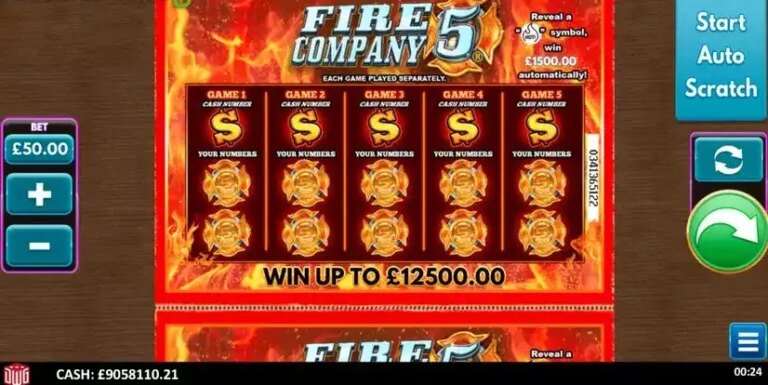 Fire Company 5 Scratcher