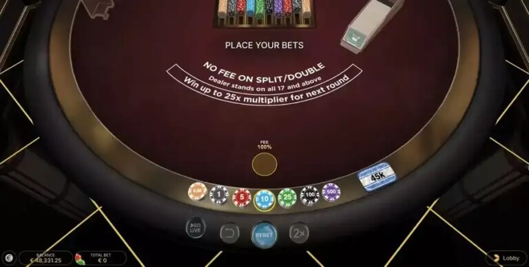 First Person Lightning Blackjack