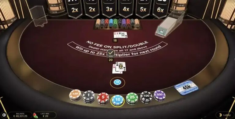 First Person Lightning Blackjack