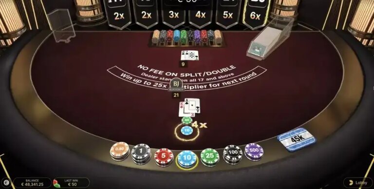 First Person Lightning Blackjack