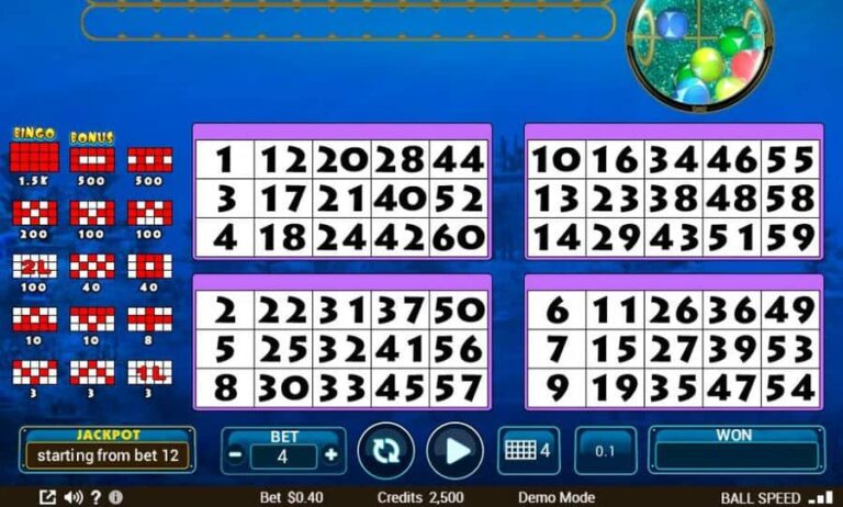 Fishmania Bingo