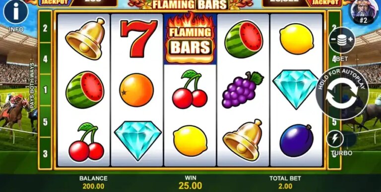 Flaming Bars Racing Tracks