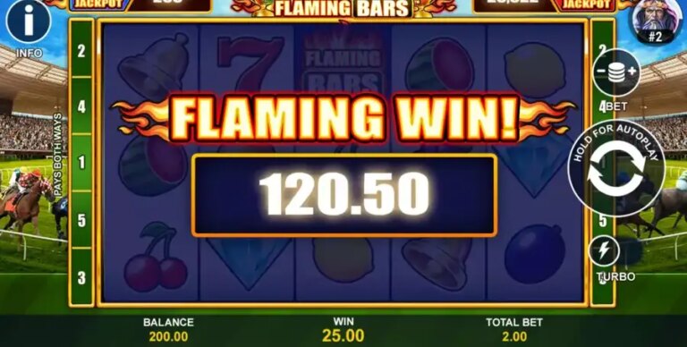 Flaming Bars Racing Tracks