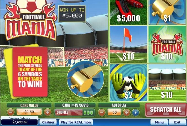 Football Mania Scratch