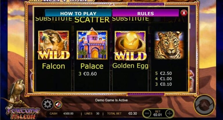 Fortune falcon wild respins