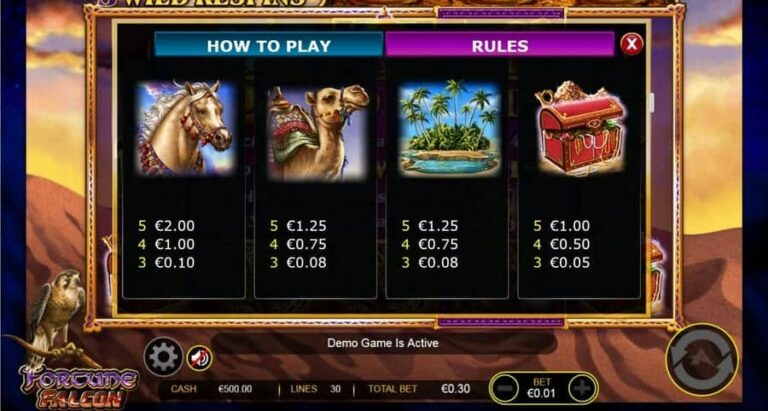 Fortune falcon wild respins