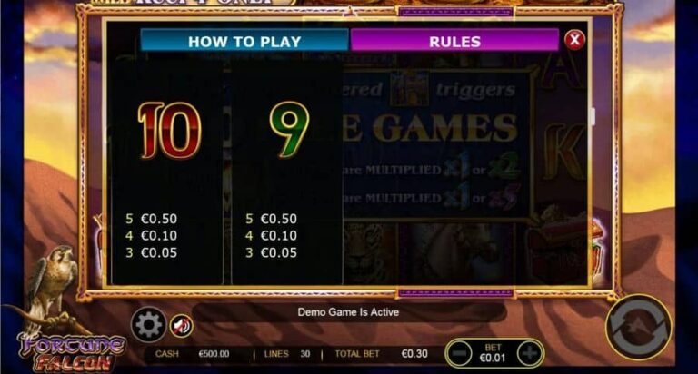 Fortune falcon wild respins