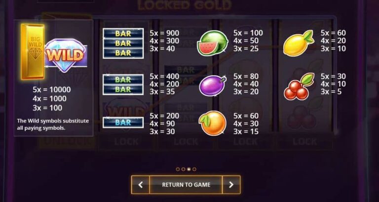 Fruit Stack Locked Gold