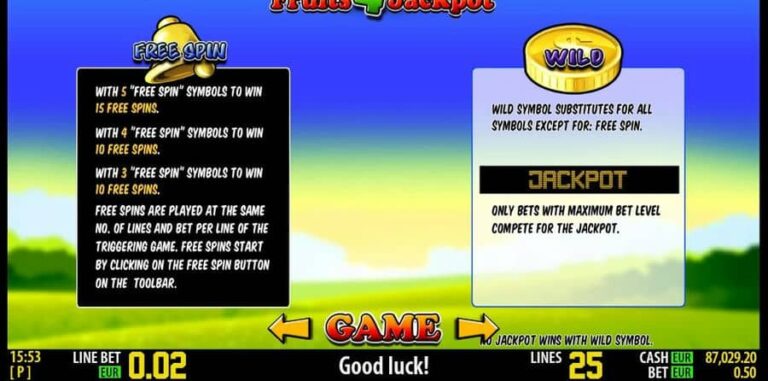 Fruits 4 Jackpot HD