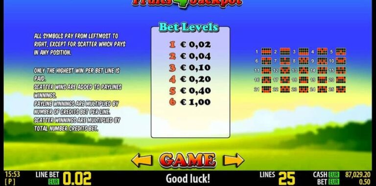 Fruits 4 Jackpot HD