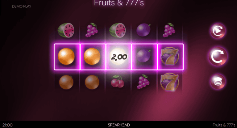Fruits & 777’s Slider