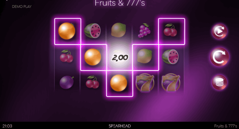 Fruits & 777’s Slider