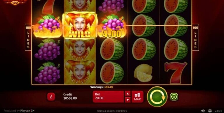 Fruits Jokers: 100 lines