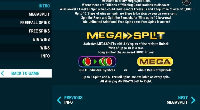Fruity MegaSplit Slots