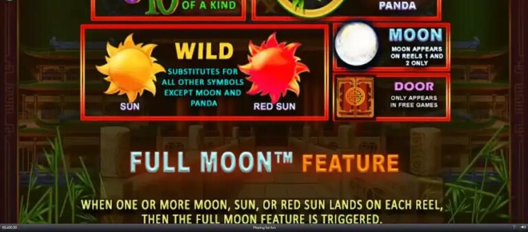 Full Moon White Panda